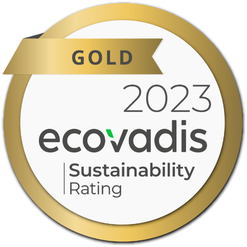 Ecovadis 2023 Gold Rating Badge